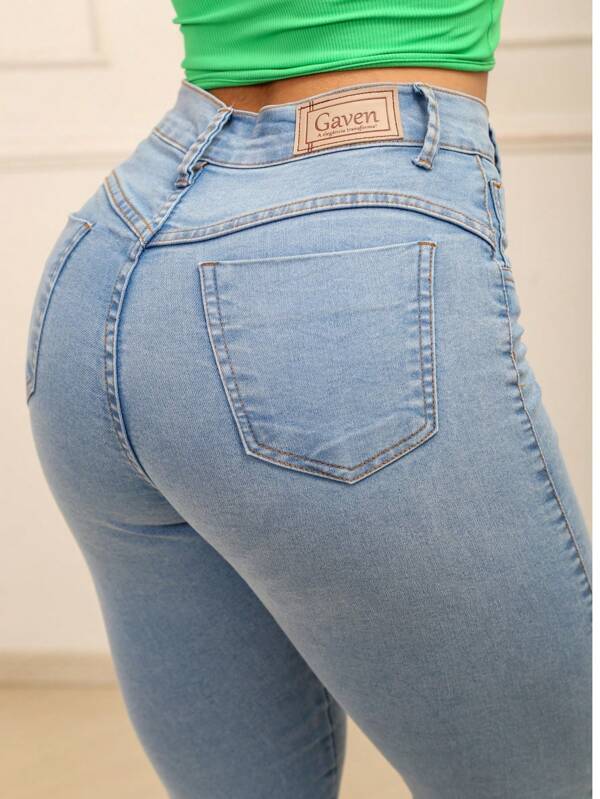 Calça Jeans Camila Skinny Tecido Premium Mamorizada