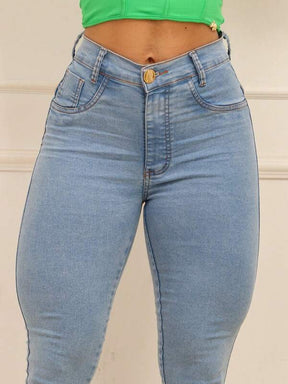 Calça Jeans Camila Skinny Tecido Premium Mamorizada