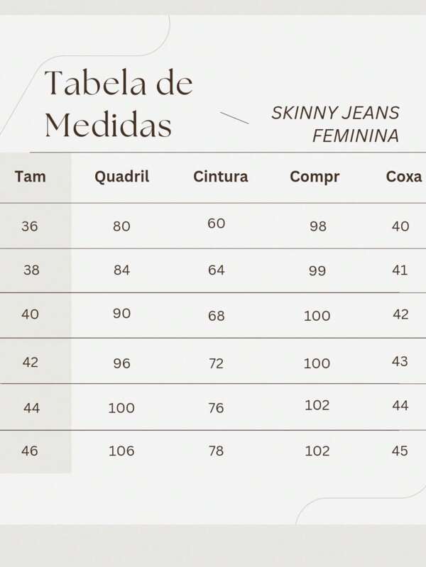 Calça Jeans Camila Skinny Tecido Premium Mamorizada