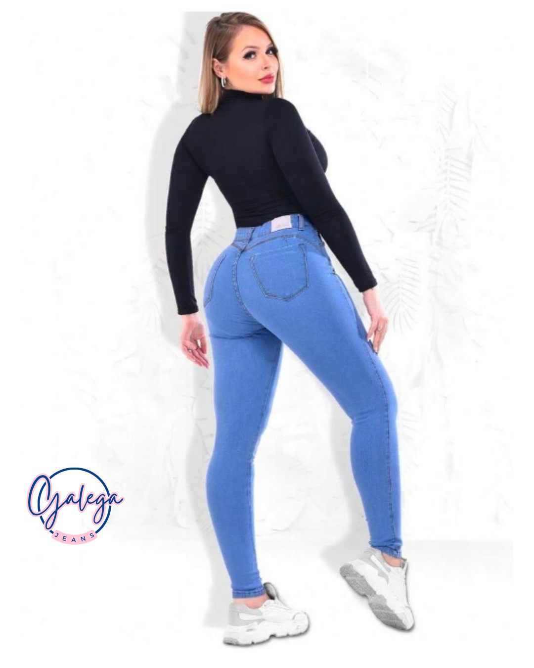 COMPRE 1 LEVE 3 Calça Jeans Skinny Tecido Premium Cintura Alta (Empina Bumbum)